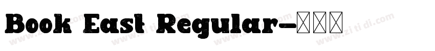Book East Regular字体转换